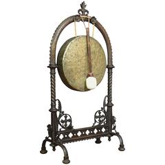 Gothic Revival Cast Iron Dinner Gong