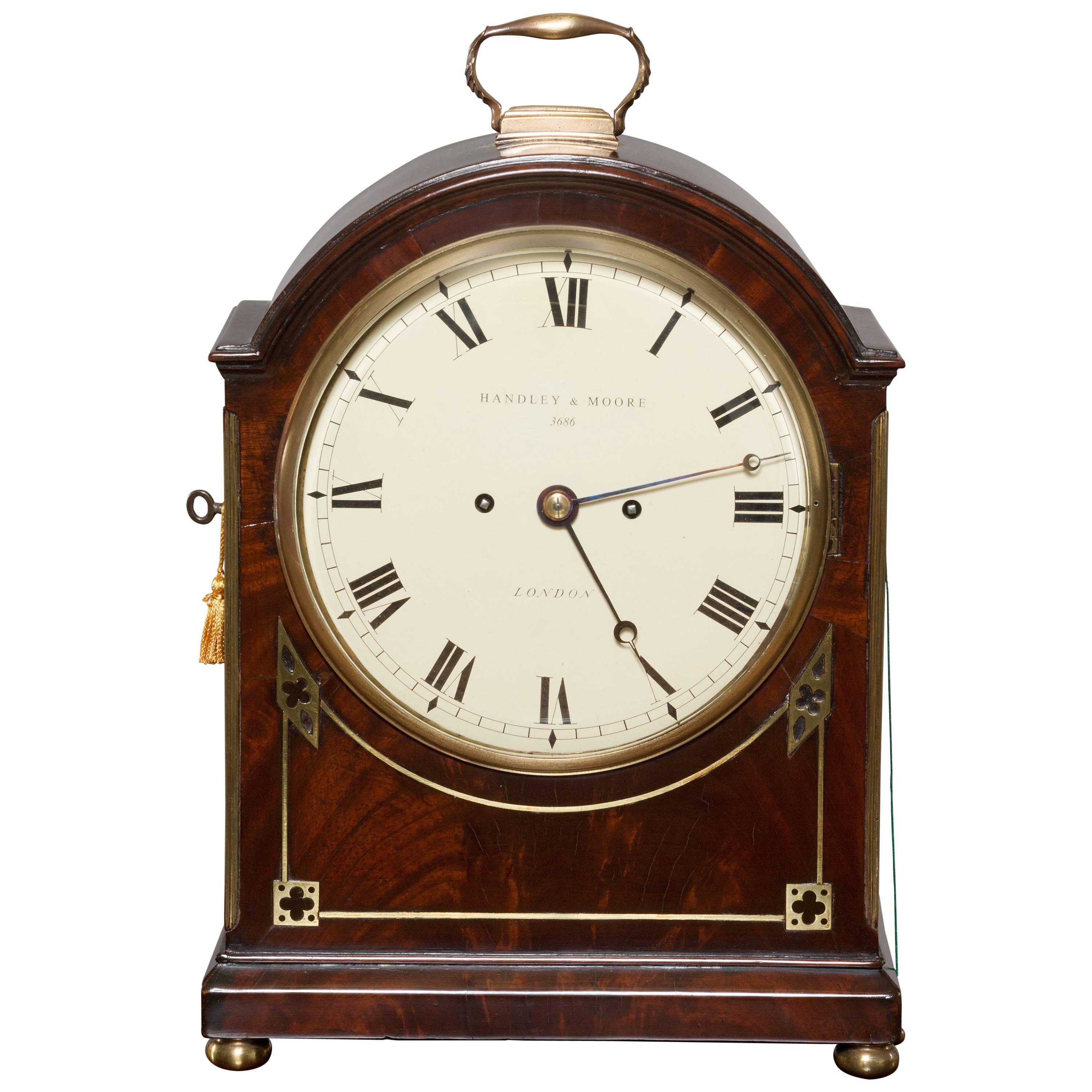 Georgian Bracket Clock by Handley & Moore, London For Sale