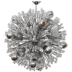 Retro Sputnik Snowball Chandelier by Emil Stejnar for Rupert Nikoll