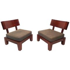 Impressive Pair of Mid-Century Modern Lounge Chairs