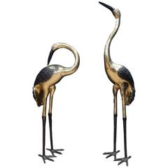 Couple of Heron Attributed to Maison Romeo, 1970