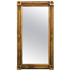 Miroir fédéral anglais en bois doré des années 1820