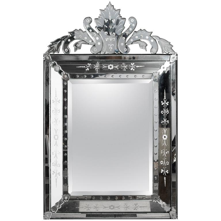 Mirror with Crown at 1stDibs
