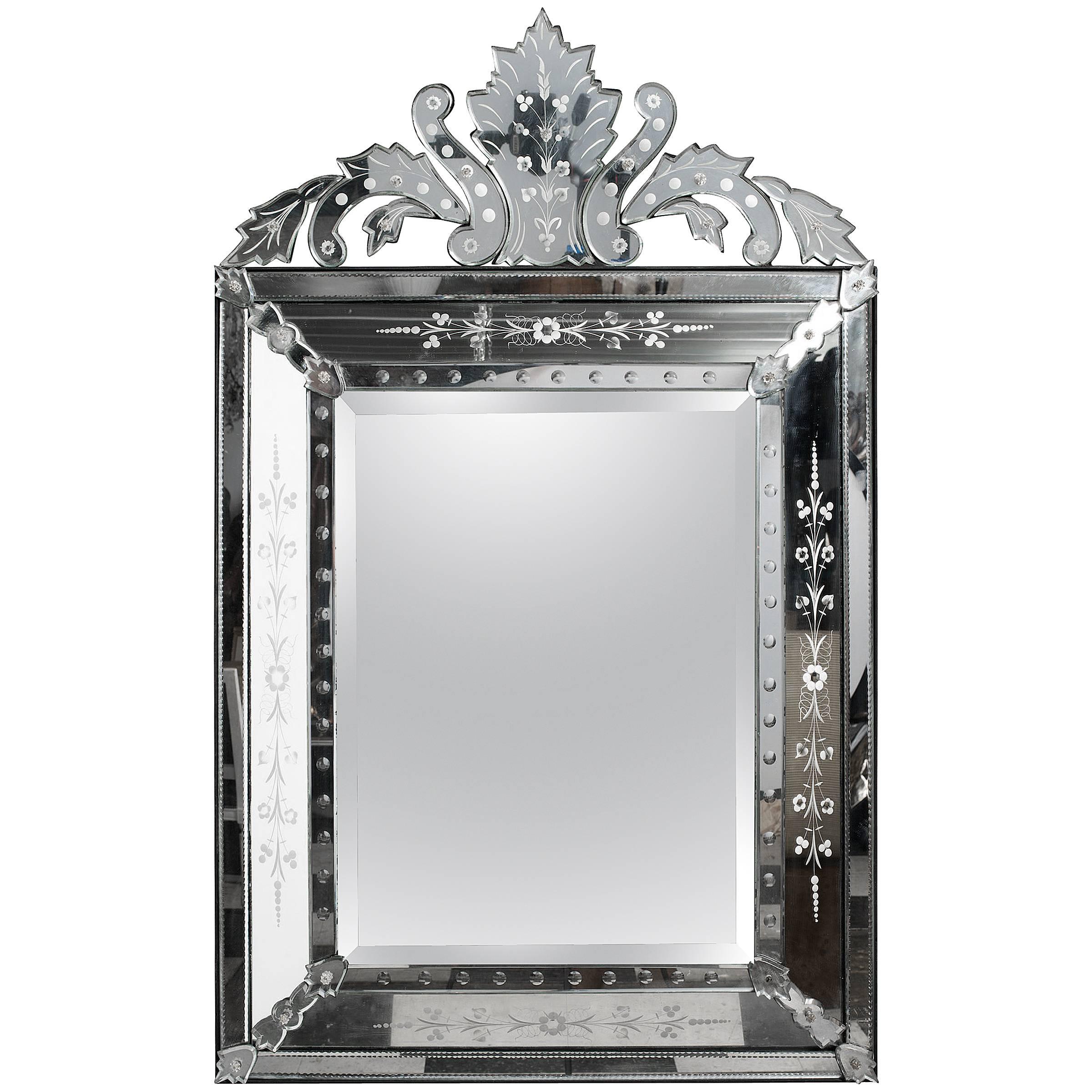 Venetian Mirror with Crown