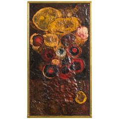 1960s Modern Oil On Board By Fischer 1