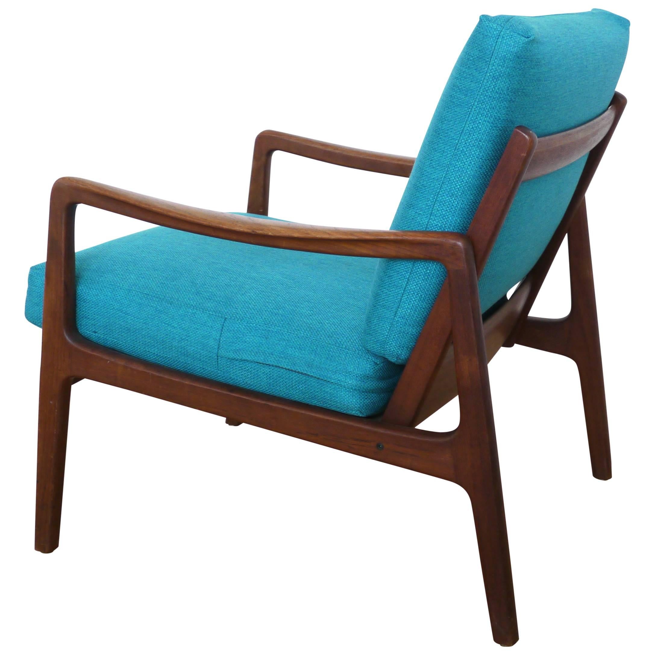 Mid-Century FD109 Teak Easy Lounge Chair by Ole Wanscher for France & Søn, 1960s For Sale