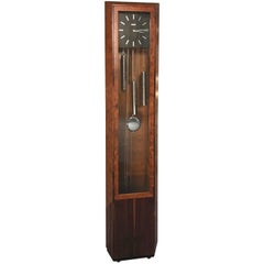 Rare George Nelson Howard Miller Burl and Rosewood Grandfather Clock