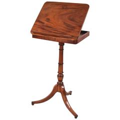 George III Mahogany Adjustable Reading or Music Stand