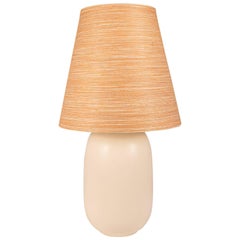 Vintage Large Lotte Lamp with Jute Shade