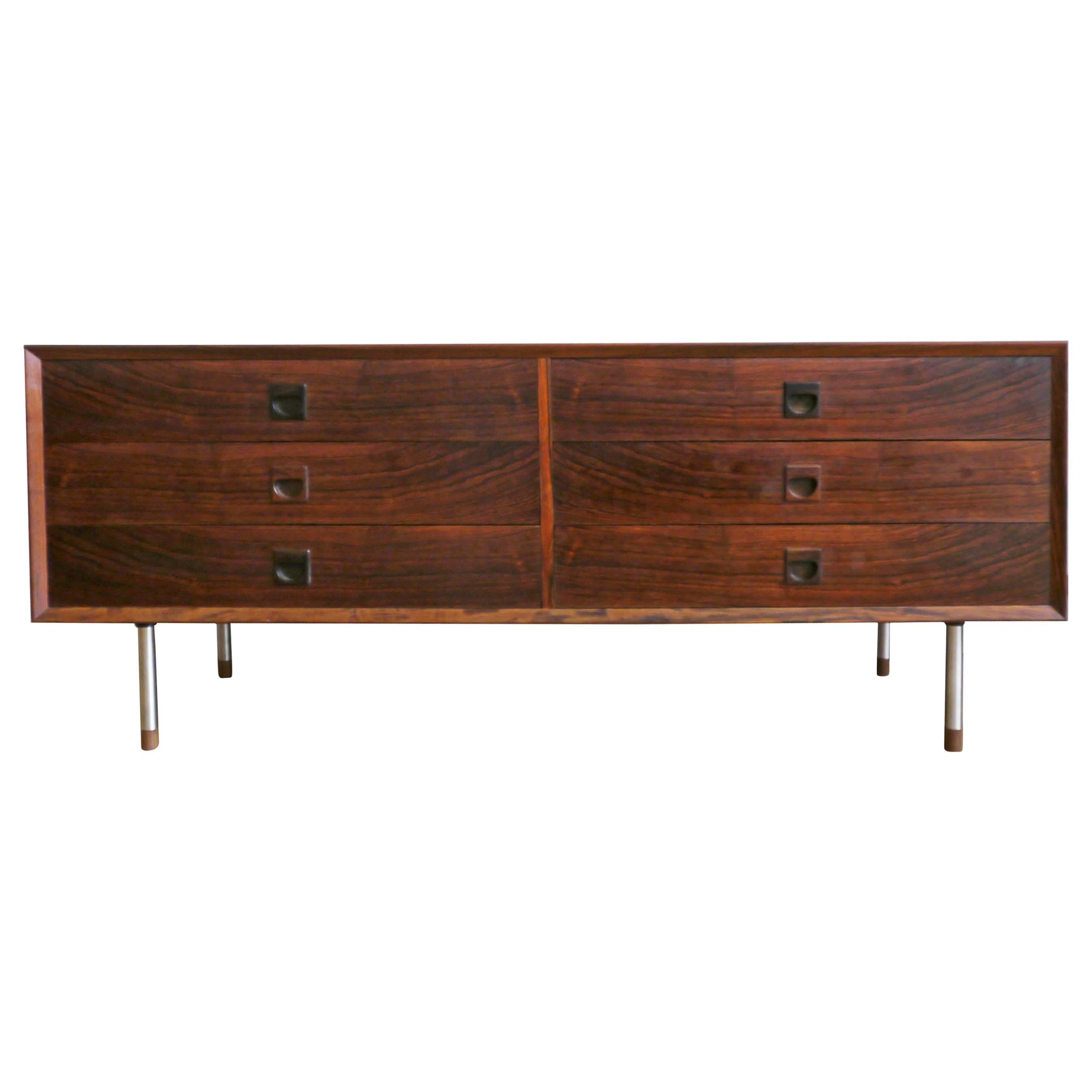 Danish Mid-Century Lower Sideboard in Rosewood from Brouer Møbelfabrik, 1960s