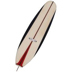 Retro Early 1960s Santa Cruz California Longboard Surfboard by Olson