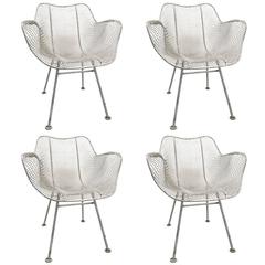 Set of Four Woodard Sculptura Garden Patio Chairs 4