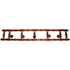 French Faux-Bamboo Coat Rack