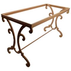 Cast Aluminum Garden Patio Console Table from Landmark Alelphi Hotel Saratoga 