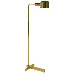 Vintage Casella Adjustable Pharmacy Floor Lamp in Brass