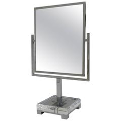 Chrome and Acrylic Vanity Mirror by Charles Hollis Jones