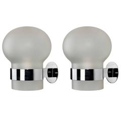 Pair of Model 2404 Sconces by Fontana Arte 12