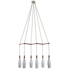 Six Shade Danish Chandelier