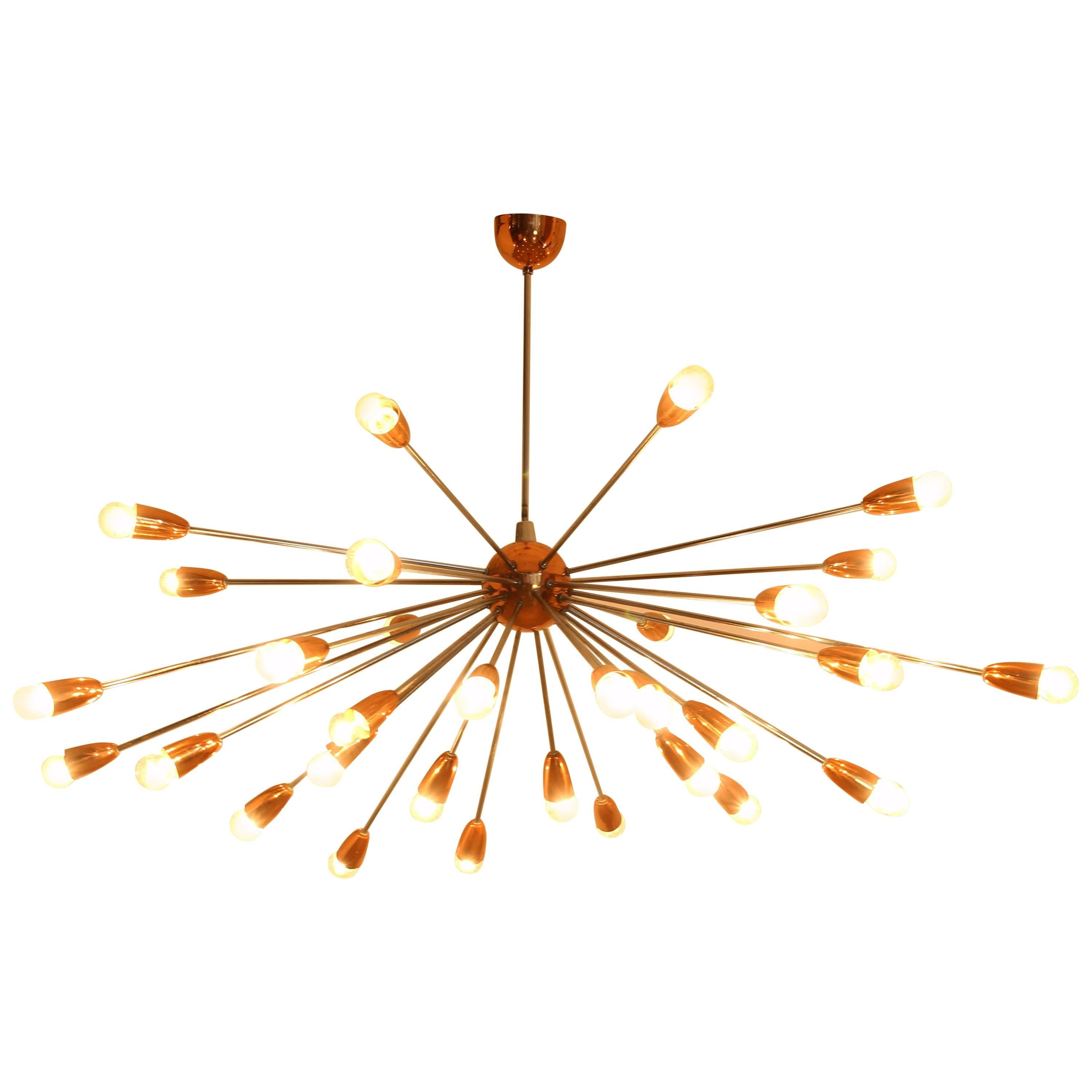 Very Beautiful Sputnik Lamp Chandelier from the 1960s