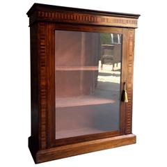 Antique 19th Century Rosewood Pier Cabinet Bookcase