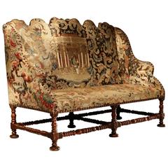 Antique French 19th Century Tapestry Sofa