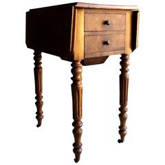 Antique 19th Century French Walnut Side Table Sutherland 1