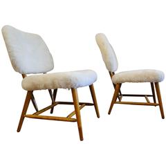Pair of "TeVe-Chairs" by Alf Svensson