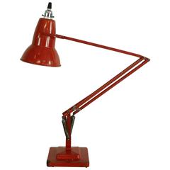 1930s Red Anglepoise Lamp Designed by George Carwardine for Herbert Terry