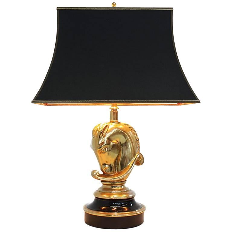 Brass Horse Head Lamp, 1970s For Sale at 1stDibs brass horse lamp, horse head lamps