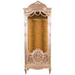 High Quality French Display Case Vitrine in the Louis Seize Style