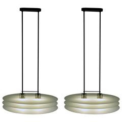 Pair of Chandeliers by Mario Barbaglia and Marco Colombo for PAF Studio, Milano 1
