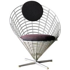 Wire Cone Lounge Chair by Verner Panton for Plus Ligne 9