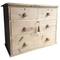 Antique Chest of Drawers Dresser Stripped Pine, Victorian, 19th Century