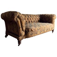 Chesterfield Sofa Settee Drop End Button Back Drop End Victorian Casters