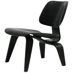 Charles Eames Black Aniline LCW Chair 4