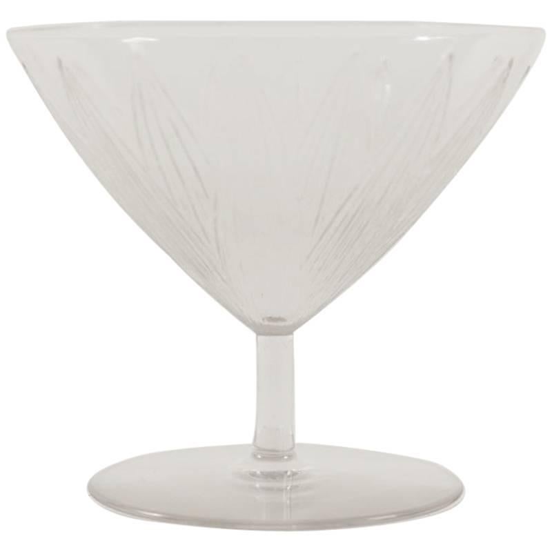Rene Lalique Champagne Glass Lotus