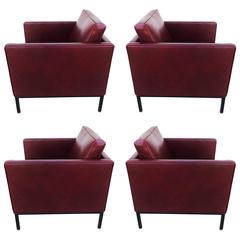 Set of Four Lounge Chairs, 1970s