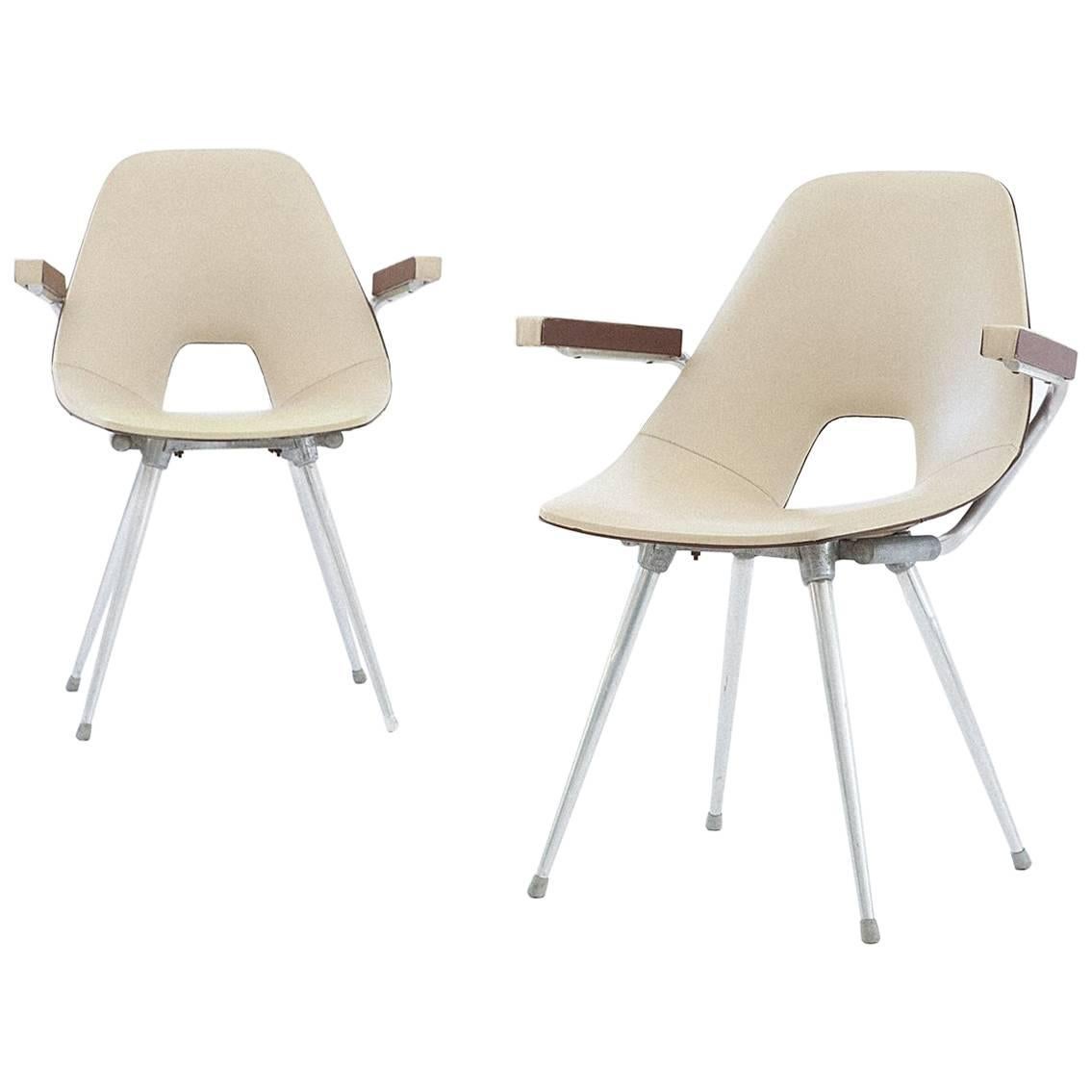 Mid-Century Italian Skai Chairs by S.I.A. Bologna, 1950s, Set of Two