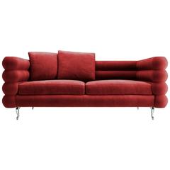 Moooi Boutique Botero Sofa in Red Velvet 3