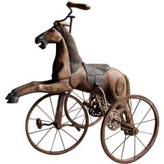 Vintage Childs Tricycle Velocipede Style Horse