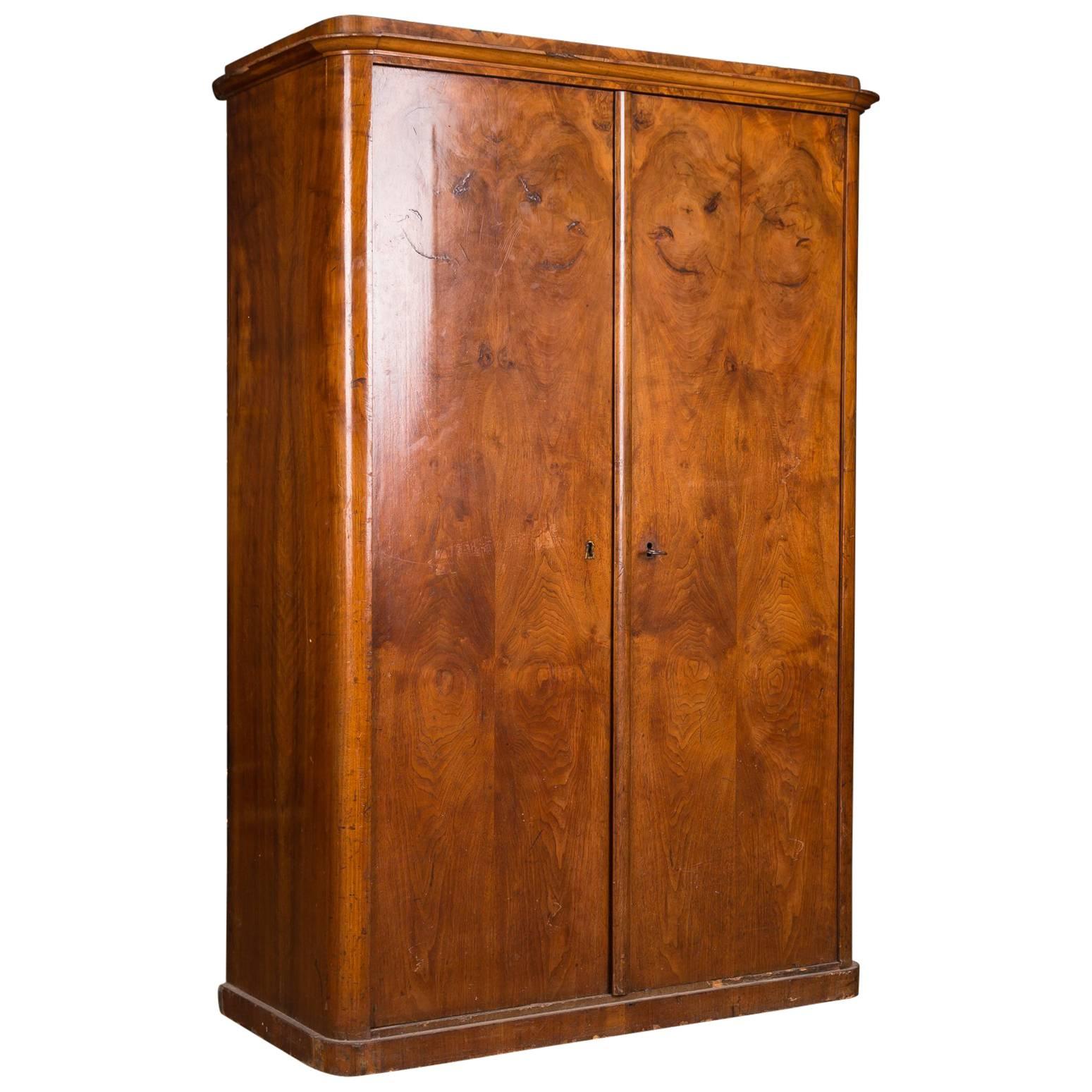 Biedermeier  Cabinet Cupboard circa 1820 walnut 