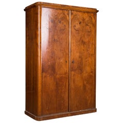 Biedermeier  Cabinet Cupboard circa 1820 walnut 