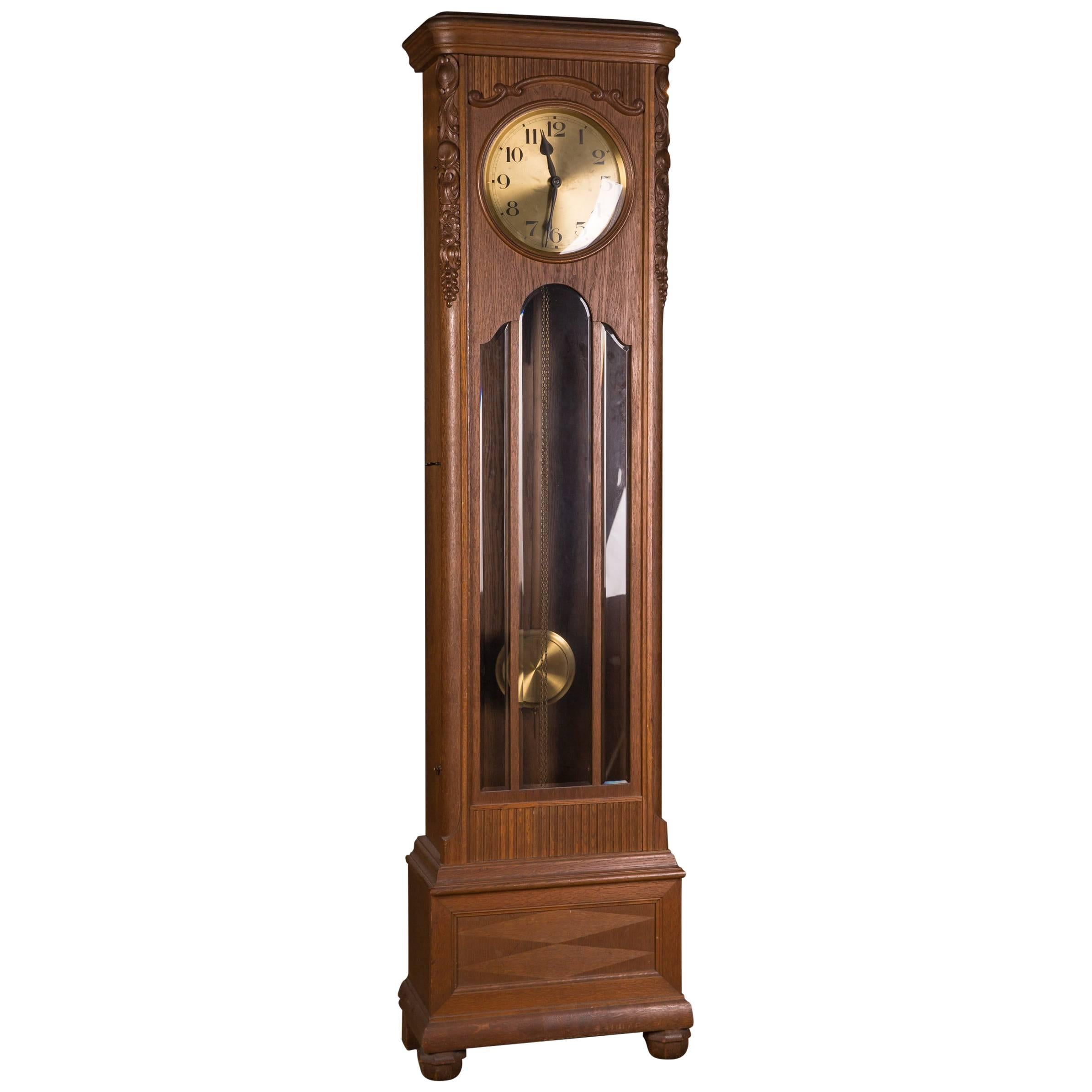 19th Century, Old Antique Grandfather Clock