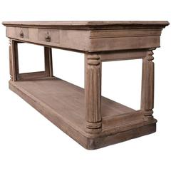 Antique French Oak Drapers Table