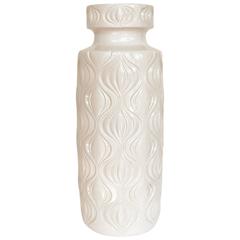 Large White Floor Vase Amsterdam by Scheurich Pottery, Germany 1960s 6