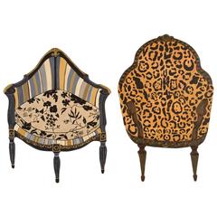 Large Original Painting of Two Antique Chairs 10