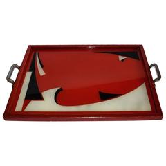 Art Deco Geometric Pattern Serving Tray 10