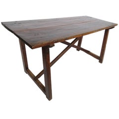 18th Century Walnut Saint Anthony Console Table 11