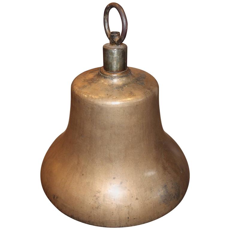 Antique Cast Brass Railroad Bell For Sale at 1stdibs