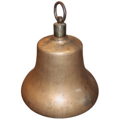 Antique Cast Brass Railroad Bell